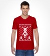 Cute Reindeer Hanukkah Chrismukkah Ugly Holiday Shirt