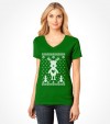 Cute Reindeer Hanukkah Chrismukkah Ugly Holiday Shirt