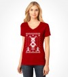 Cute Reindeer Hanukkah Chrismukkah Ugly Holiday Shirt