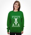 Cute Reindeer Hanukkah Chrismukkah Ugly Holiday Shirt