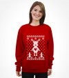 Cute Reindeer Hanukkah Chrismukkah Ugly Holiday Shirt