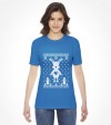 Cute Reindeer Hanukkah Chrismukkah Ugly Holiday Shirt