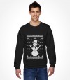 Snowman with Star of David "Ugly Holiday Design" Shirt