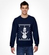 Snowman with Star of David "Ugly Holiday Design" Shirt