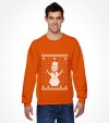 Snowman with Star of David "Ugly Holiday Design" Shirt