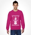 Snowman with Star of David "Ugly Holiday Design" Shirt