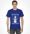 Snowman with Star of David "Ugly Holiday Design" Shirt