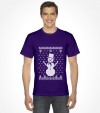 Snowman with Star of David "Ugly Holiday Design" Shirt