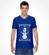 Snowman with Star of David "Ugly Holiday Design" Shirt