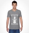 Snowman with Star of David "Ugly Holiday Design" Shirt