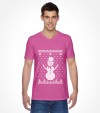 Snowman with Star of David "Ugly Holiday Design" Shirt