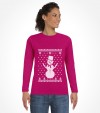 Snowman with Star of David "Ugly Holiday Design" Shirt