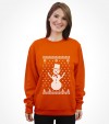 Snowman with Star of David "Ugly Holiday Design" Shirt