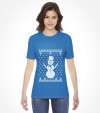 Snowman with Star of David "Ugly Holiday Design" Shirt