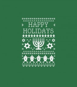 Ugly Hanukkah Sweater Design Happy Holidays Shirt