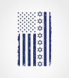 Jewish U.S.A. and Israel Flag Shirt