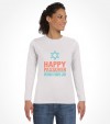 Happy Passover Jewish Holiday Hebrew Shirt