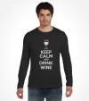 Keep Calm and Drink Wine Funny Jewish Passover Shirt