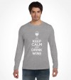 Keep Calm and Drink Wine Funny Jewish Passover Shirt