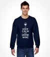 Keep Calm and Drink Wine Funny Jewish Passover Shirt