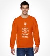 Keep Calm and Drink Wine Funny Jewish Passover Shirt