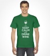 Keep Calm and Drink Wine Funny Jewish Passover Shirt