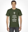 Keep Calm and Drink Wine Funny Jewish Passover Shirt