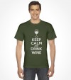 Keep Calm and Drink Wine Funny Jewish Passover Shirt