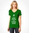 Keep Calm and Drink Wine Funny Jewish Passover Shirt