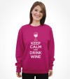 Keep Calm and Drink Wine Funny Jewish Passover Shirt