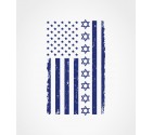 Jewish U.S.A. and Israel Flag Shirt