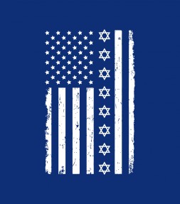 Jewish American U.S.A. Flag Shirt