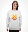 Super Mom Star of David Jewish Super Hero Shirt