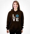 I Love Israel - Jewish Star of David Support Israel