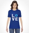 I Love Israel - Jewish Star of David Support Israel