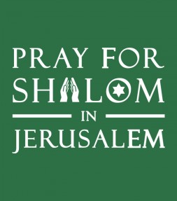 Pray for Shalom in Jerusalem Star of David Shirt