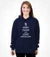 Keep Calm and Love Jerusalem Lion of Judah Shirt