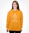 Keep Calm and Love Jerusalem Lion of Judah Shirt