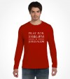 Pray for Shalom in Jerusalem Star of David Shirt