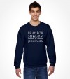 Pray for Shalom in Jerusalem Star of David Shirt