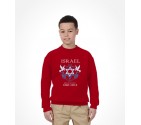 Special 65th Anniversary Edition - Israel Peace and Love S Red Kids Sweatshirt