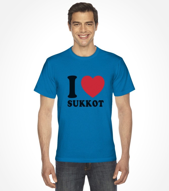 I Love Sukkot Jewish Holiday Shirt