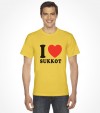 I Love Sukkot Jewish Holiday Shirt