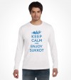 Keep Calm and Enjoy Sukkot Funny Jewish Holiday Shirt