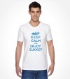 Keep Calm and Enjoy Sukkot Funny Jewish Holiday Shirt