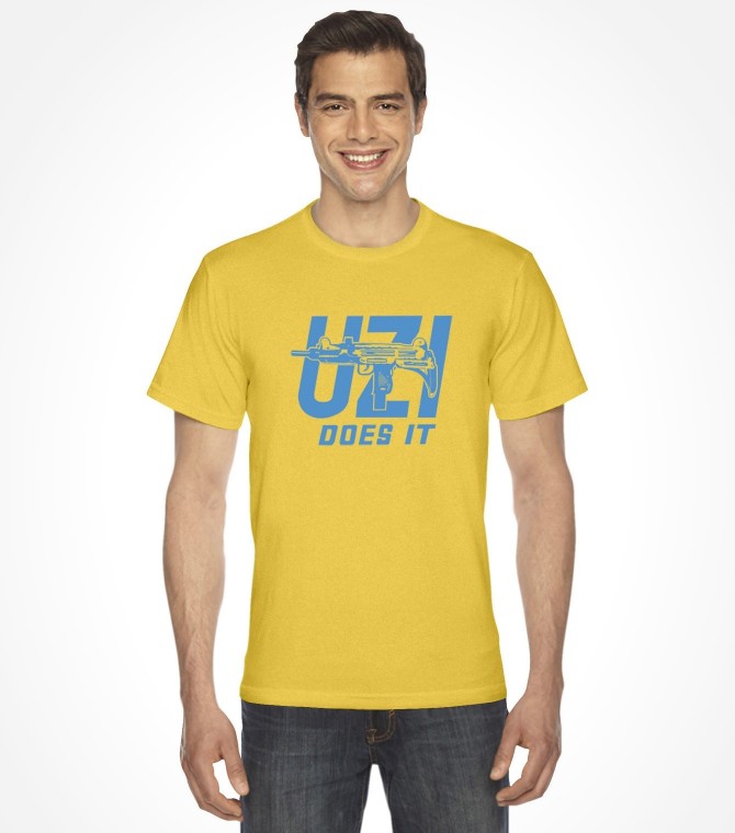 Uzi Does It - Israel Army Military Shirt